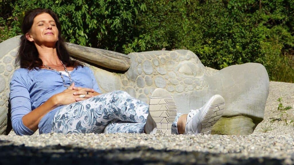 Woman enjoying outdoors